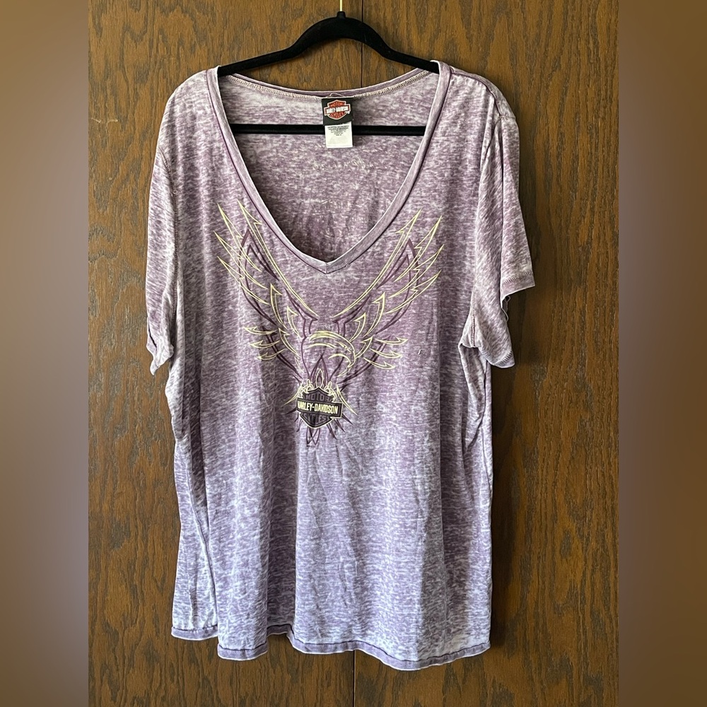 Harley Davidson acid wash Tshirt